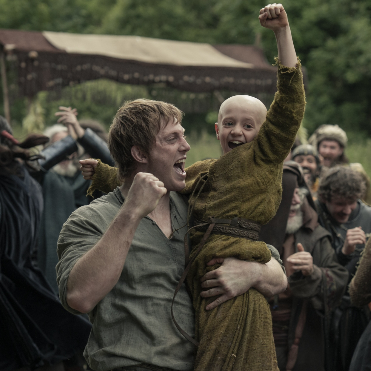 Dunk and Egg celebrating